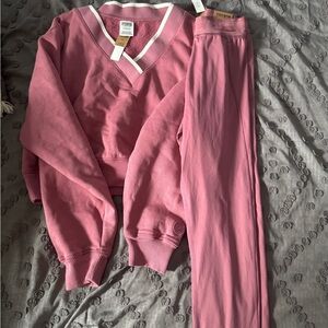 pink athletic set